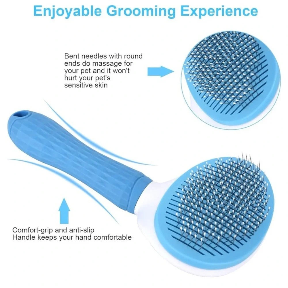 Blue Cat Grooming Brush